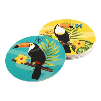 Glasunderlägg Tucan - 6-pack