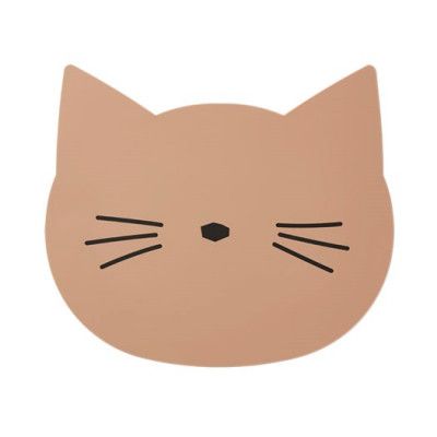 Liewood underlägg silikon Aura, cat dark rose