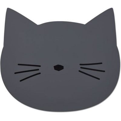 Liewood underlägg silikon Aura, cat stone grey