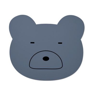 Liewood underlägg silikon Aura, Mr Bear blue fog
