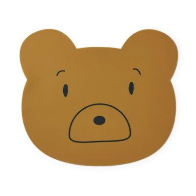 Liewood underlägg silikon Aura, Mr Bear golden caramel