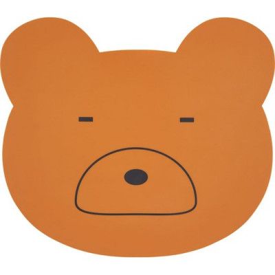 Liewood underlägg silikon Aura, Mr Bear mustard
