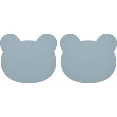 Liewood underlägg silikon Gada 2-pack, bear sea blue