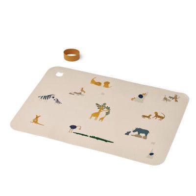 Liewood underlägg silikon Jude, all together/sandy