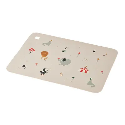 Liewood underlägg silikon Jude, circus/sandy