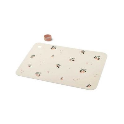 Liewood underlägg silikon Jude, peach/sea shell mix