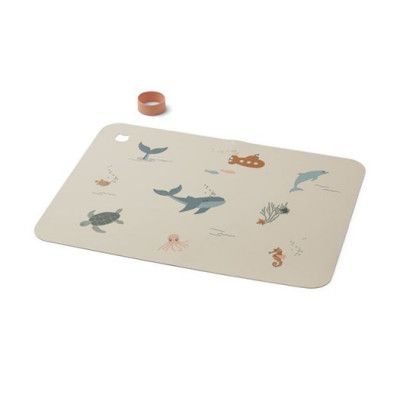 Liewood underlägg silikon Jude, sea creature/sandy mix