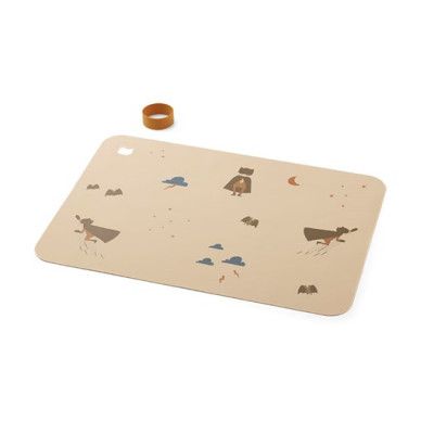 Liewood underlägg silikon Jude, superhero/dune mix