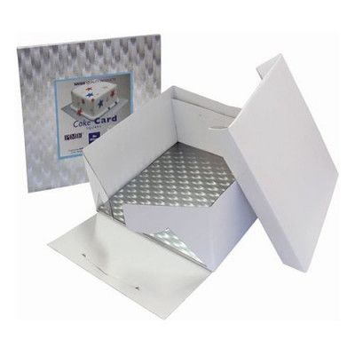 PME Tårtbox Vit med Underlägg - Medium