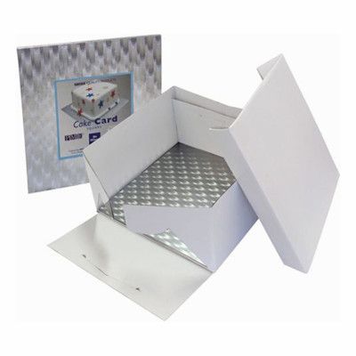 PME Tårtbox Vit med Underlägg - Small