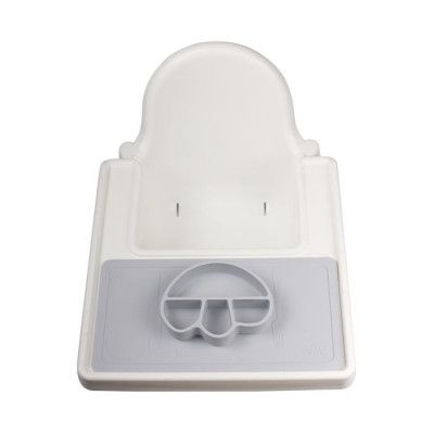 Pufz Barntallrik med underlägg (Grå)