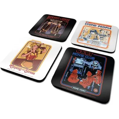 Steven Rhodes - Fun Underlägg - Steven Rhodes Untersetzer Set 4 Stk. - för