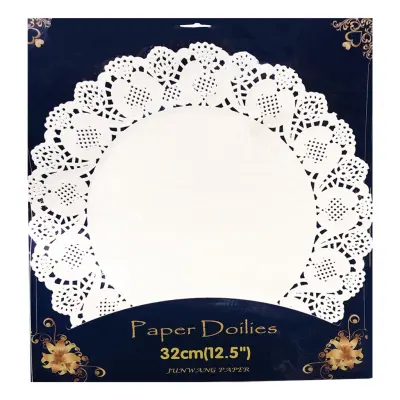 Tårtunderlägg Runda Vita