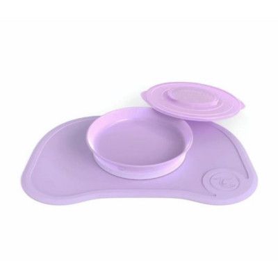 Twistshake tallrik&click underlägg, lila pastell
