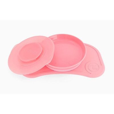 Twistshake tallrik&click underlägg, rosa