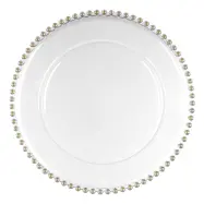Underläggstallrik Transparent med Pärlor