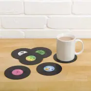 Vinyl Drinkunderlägg 4-pack