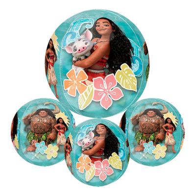 Folieballong Orbz Transparent Vaiana