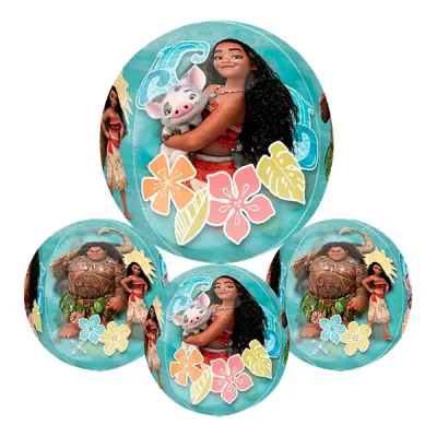 Folieballong Orbz Transparent Vaiana