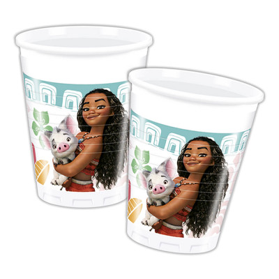 Plastmuggar Vaiana - 8-pack