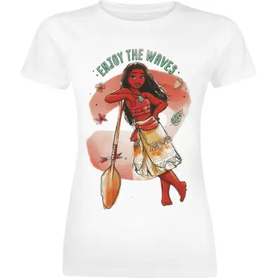 Vaiana - Anime T-shirt - Vaiana Watercolour - S XXL - för Dam - vit