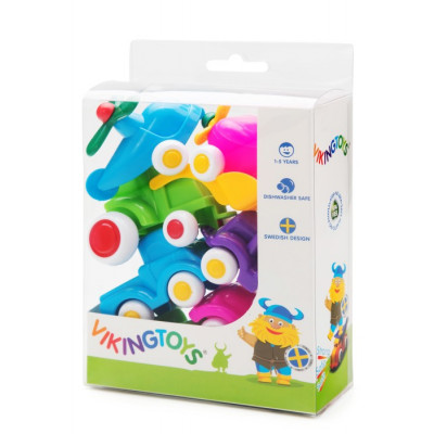 Viking Toys Miniknubbisar 7 st fordon (Pastell)
